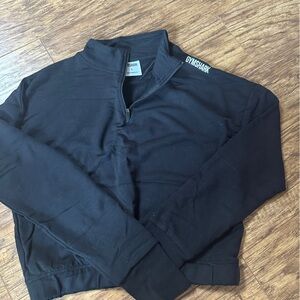 GYMSHARK 1/4 Zip cropped sweatshirt